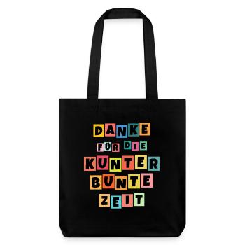 Abschiedsgeschenk Kita Kindergarten Erzieher - Stanley/Stella recycelter Heavyweight Stoffbeutel - Schwarz - Vorne