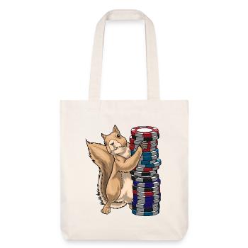 Meerkat Poker Jetons de poker - Tote bag épais recyclé Stanley/Stella - blanc cassé - Devant