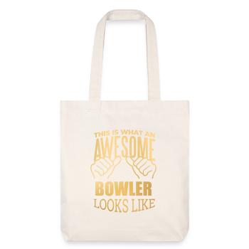 Bowling - Stanley/Stella Heavyweight Recycled Tote Bag - natural white - Front