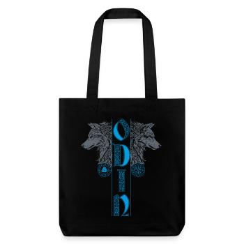 Wolf Odin Wölfe Vegvisir Nordische Mythologie - Stanley/Stella recycelter Heavyweight Stoffbeutel - Schwarz - Vorne