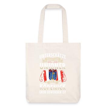 Never underestimate a Union player from Köpenick - Stanley/Stella Heavyweight Recycled Tote Bag - natural white - Front