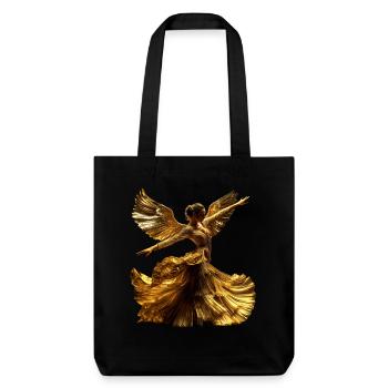 Danseuse de flamenco Aile d’or Espagne Robe Danseuse - Tote bag épais recyclé Stanley/Stella - noir - Devant