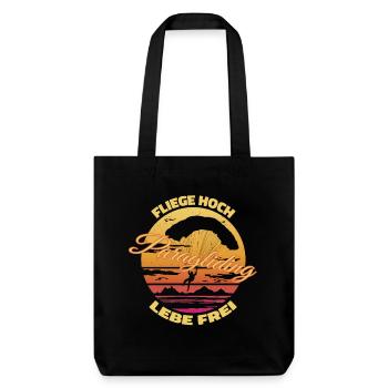 Volez haut, vivez en liberté - Tote bag épais recyclé Stanley/Stella - noir - Devant