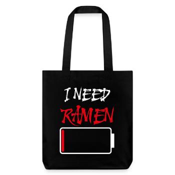 J’ai besoin de Ramen Anime Japon Amateurs de nouilles culinaires - Tote bag épais recyclé Stanley/Stella - noir - Devant