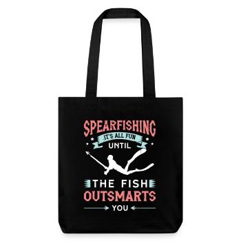 Chasse sous-marine C’est amusant jusqu’à la plongée sous-marine - Tote bag épais recyclé Stanley/Stella - noir - Devant