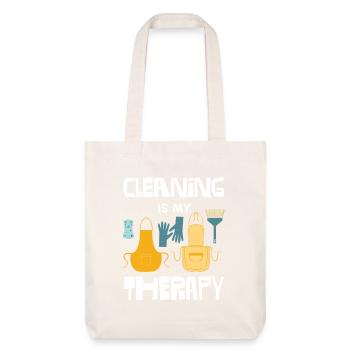 Cleansing Is My Therapy Apron Fun - Stanley/Stella Heavyweight Recycled Tote Bag - natural white - Front