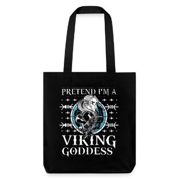 Faire semblant d’être une déesse viking - Tote bag épais recyclé Stanley/Stella - noir - Devant