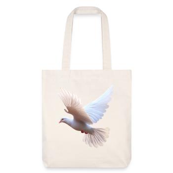 Colombe Blanche Paix Paix Bois Colombe Colombes Blanches - Tote bag épais recyclé Stanley/Stella - blanc cassé - Devant