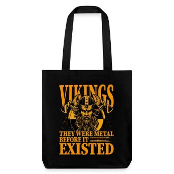 Vikings, ils étaient du métal avant qu’il n’existe - Tote bag épais recyclé Stanley/Stella - noir - Devant