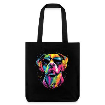 Pitbull Bulldog Pittie American Pitbull Terrier - Stanley/Stella Heavyweight Recycled Tote Bag - black - Front