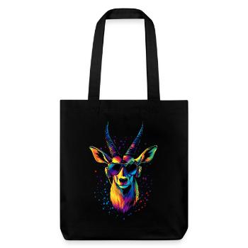 Antilope, Koudou, Gazelle, Afrique, Serengeti, Antilope - Tote bag épais recyclé Stanley/Stella - noir - Devant