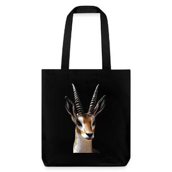 Antilope, Koudou, Gazelle, Afrique, Serengeti, Antilope - Tote bag épais recyclé Stanley/Stella - noir - Devant