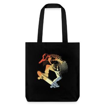 Skateboarder Retro - Stanley/Stella Heavyweight Recycled Tote Bag - black - Front