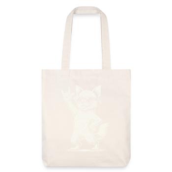 Festival de musique rock drôle chien chihuahua - Tote bag épais recyclé Stanley/Stella - blanc cassé - Devant
