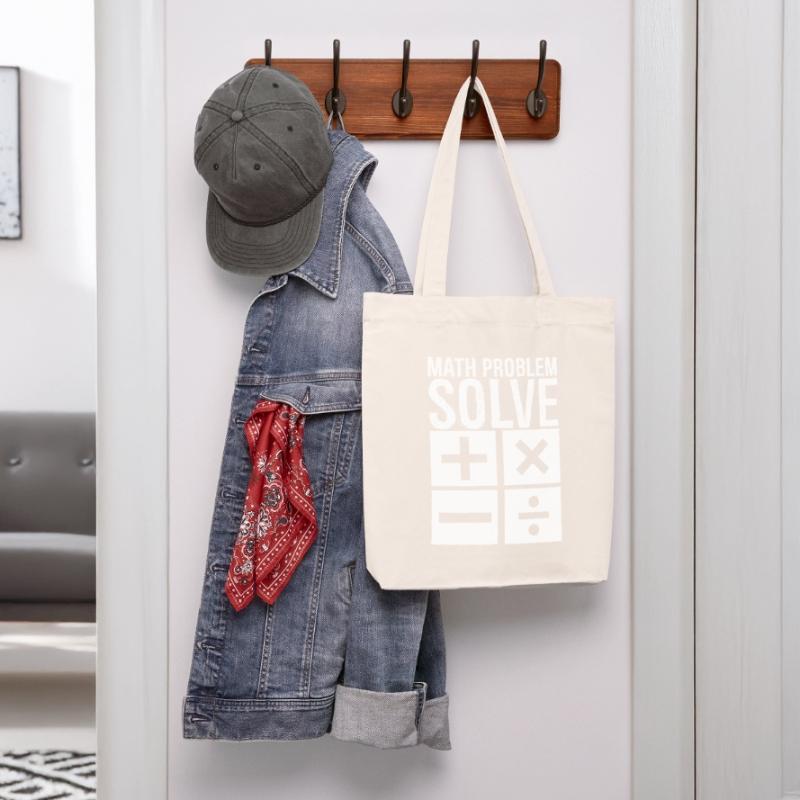 math problem solve Stanley/Stella Heavyweight Recycled Tote Bag