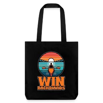 Water Rowing Win Backwards Loves Boating Canoeing - Stanley/Stella Heavyweight Recycled Tote Bag - black - Front