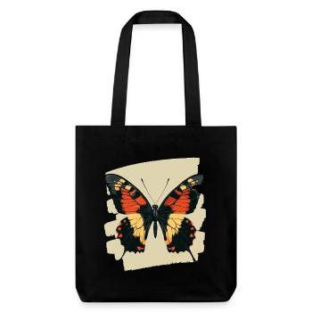 Butterfly - Stanley/Stella Heavyweight Recycled Tote Bag - black - Front