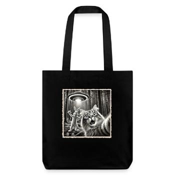 Pâques, Lapin de Pâques drôle, Lapin Selfie Fête de Pâques - Tote bag épais recyclé Stanley/Stella - noir - Devant
