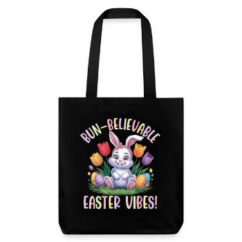Bun-Believable Easter Vibes - Stanley/Stella Heavyweight Recycled Tote Bag - black - Front