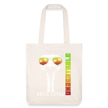 Unbeatable Ostrich Sunglasses Bird Gift - Stanley/Stella Heavyweight Recycled Tote Bag - natural white - Front