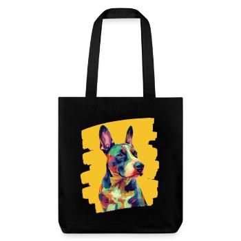 Bull Terrier Chien de combat Race de chien - Tote bag épais recyclé Stanley/Stella - noir - Devant