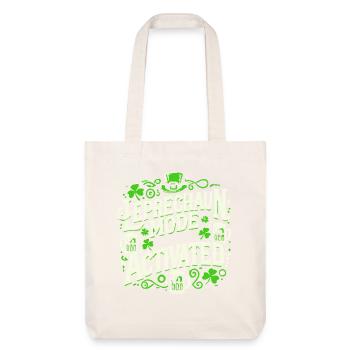 Leprechaun Mode Activates St. Patrick's Day Celebration - Stanley/Stella Heavyweight Recycled Tote Bag - natural white - Front