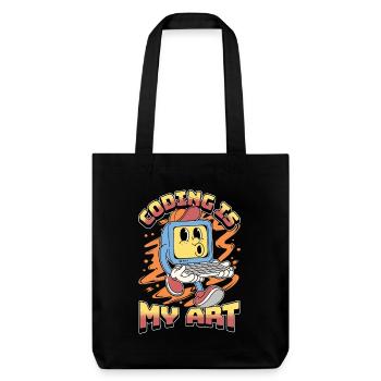 Coder Coding Is My Art Software Engineering Coders - Stanley/Stella Heavyweight Recycled Tote Bag - black - Front
