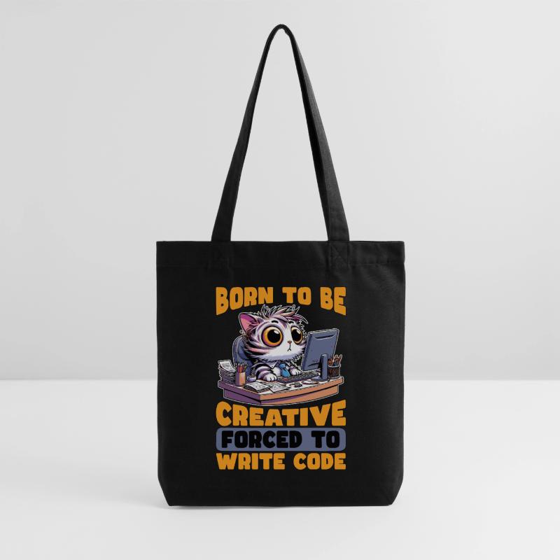 Codeur né pour être créatif Développeur Web Codeurs Tote bag épais recyclé Stanley/Stella
