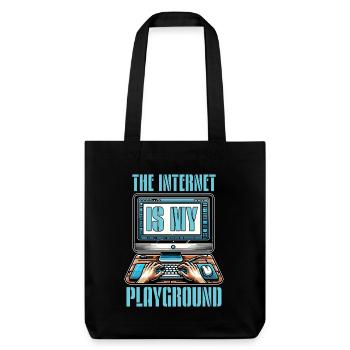 Coder The Internet Is My Playground Web Developer - Stanley/Stella recycelter Heavyweight Stoffbeutel - Schwarz - Vorne