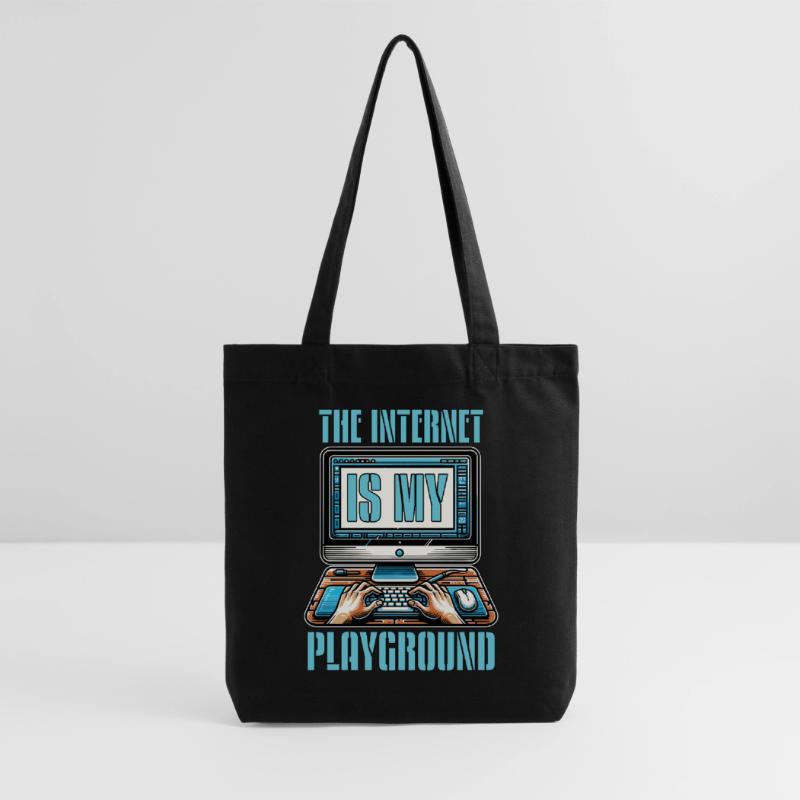 Codeur : Internet est mon terrain de jeu Développeur web Tote bag épais recyclé Stanley/Stella