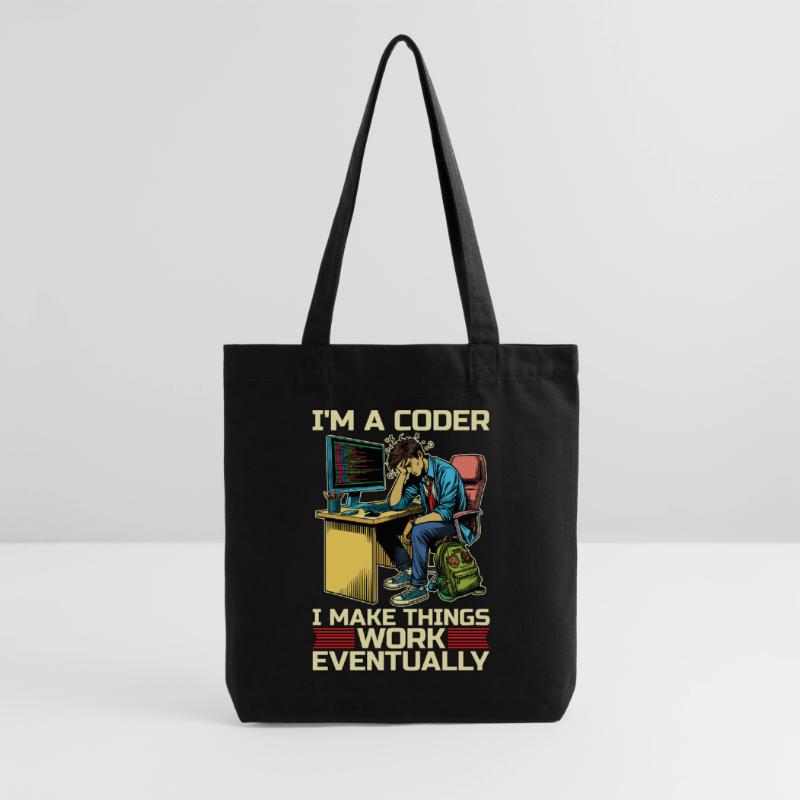 I'm A Coder I Make Things Work Developer Coders Stanley/Stella Heavyweight Recycled Tote Bag