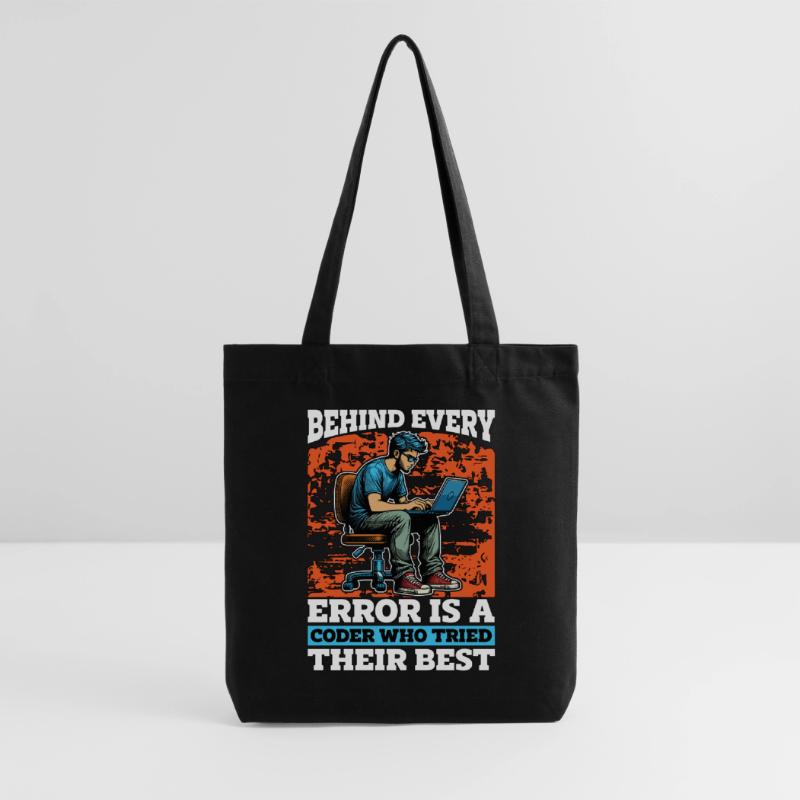 Coder Behind Every Error Is A Coder Web Developer Stanley/Stella recycelter Heavyweight Stoffbeutel