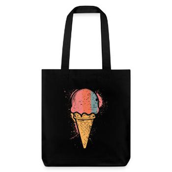 Retro Cream - Stanley/Stella Heavyweight Recycled Tote Bag - black - Front