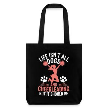 Cheerleading Spruch Lustiges Cheerleading Geschenk - Stanley/Stella recycelter Heavyweight Stoffbeutel - Schwarz - Vorne