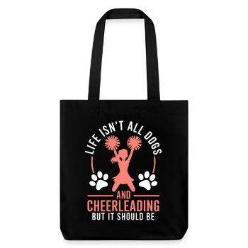 Cheerleading Spruch Lustiges Cheerleading Geschenk - Stanley/Stella recycelter Heavyweight Stoffbeutel - Schwarz - Vorne