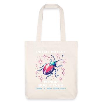 Mise à jour Espèces Entomologie Entomologie Pixel Gaming Nerd - Tote bag épais recyclé Stanley/Stella - blanc cassé - Devant