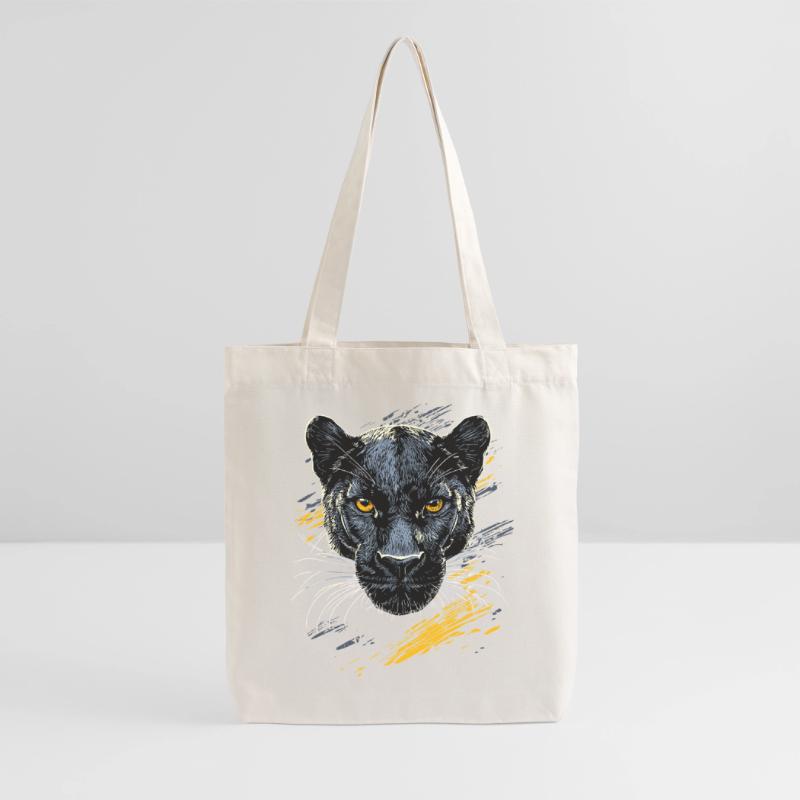Panthère Léopard Grand Chat Mignon Gros Chat Panter Tote bag épais recyclé Stanley/Stella