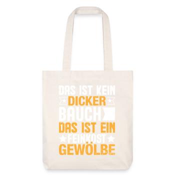 Das ist kein dicker Baucher - Stanley/Stella recycelter Heavyweight Stoffbeutel - Naturweiß - Vorne