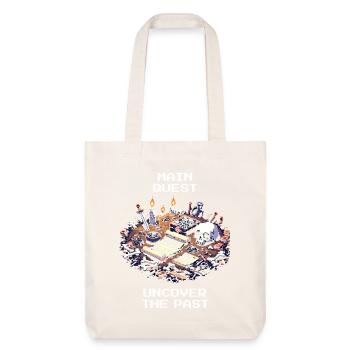 Main Quest Past | Archaeology History - Stanley/Stella Heavyweight Recycled Tote Bag - natural white - Front