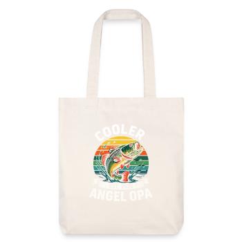 Cool Angel Grandpa Pêche Pêche - Tote bag épais recyclé Stanley/Stella - blanc cassé - Devant