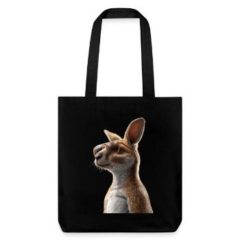 Wallaby Australie Outback Kangourou doux sauvage - Tote bag épais recyclé Stanley/Stella - noir - Devant