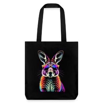Wallaby Australie Outback Kangourou doux sauvage - Tote bag épais recyclé Stanley/Stella - noir - Devant