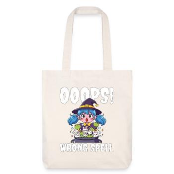 OUPS ! MAUVAIS SORT - SORCIÈRE HALLOWEEN - Tote bag épais recyclé Stanley/Stella - blanc cassé - Devant