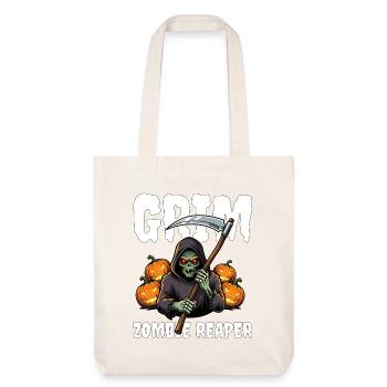 GRIM ZOMBIE REAPER - ZOMBIE HALLOWEEN - Tote bag épais recyclé Stanley/Stella - blanc cassé - Devant