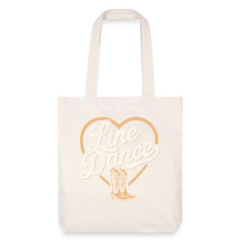 Country &amp; Line Dance Motif - Stanley/Stella Heavyweight Recycled Tote Bag - natural white - Front