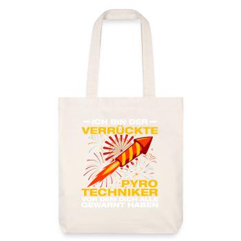 Crazy pyrotechnics fireworks - Stanley/Stella Heavyweight Recycled Tote Bag - natural white - Front