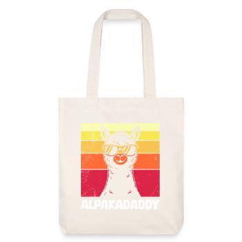 Futur père ALPAKAPAPA Rétro Drôle - Tote bag épais recyclé Stanley/Stella - blanc cassé - Devant