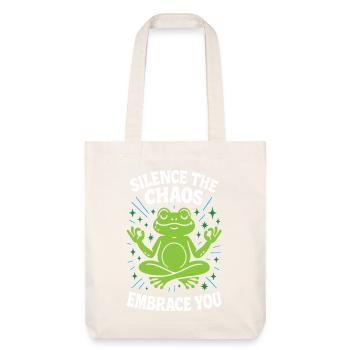 Faites taire le chaos qui vous entoure - Tote bag épais recyclé Stanley/Stella - blanc cassé - Devant