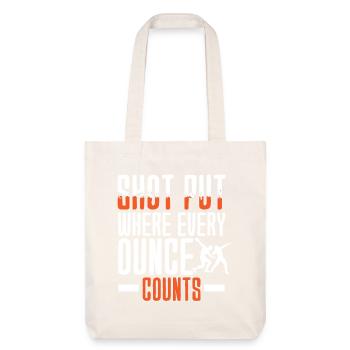 Lancer du poids Lancer du poids Lanceur de poids - Tote bag épais recyclé Stanley/Stella - blanc cassé - Devant