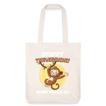Animal welfare STOP ANIMAL TESTING TAKE MY EX - Stanley/Stella Heavyweight Recycled Tote Bag - natural white - Front